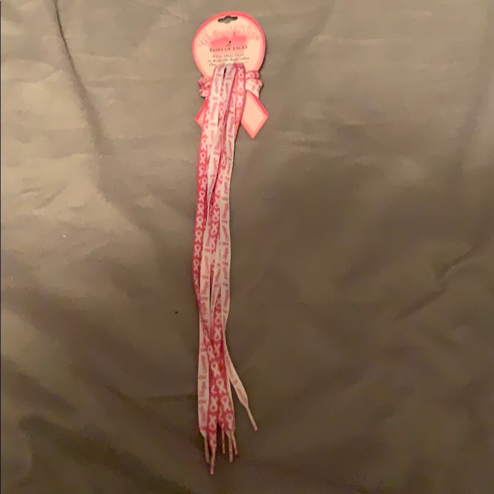 Breast cancer awareness shoelaces